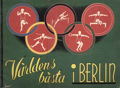 Olympic Games Berlin 1936. Swedish Sticker Album