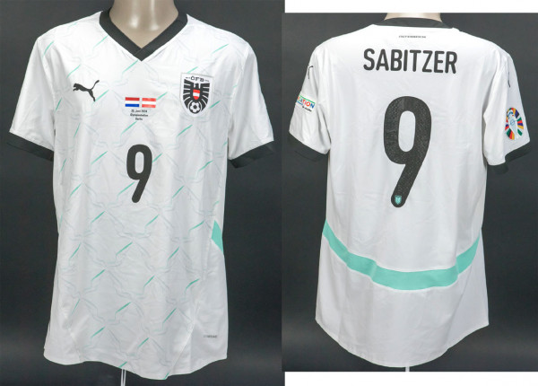 UEFA Euro 2024 match worn football shirt Austria