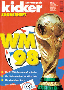 Sondernummer WM-1998 : Kicker Sonderheft WM 98