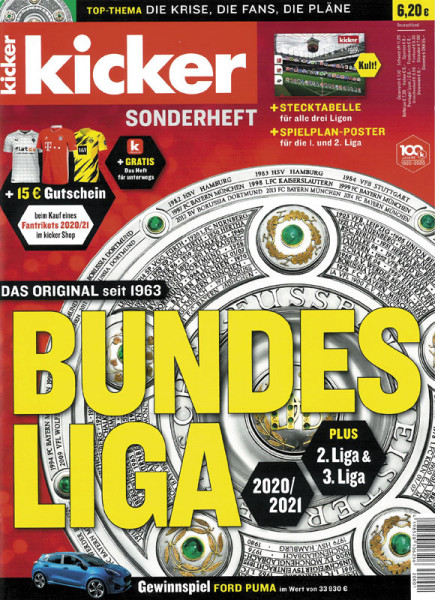 Sondernummer 2020 : Kicker Sonderheft 20/21 BL