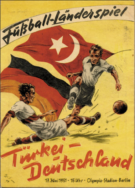 Football Programme 1951 Germany v Turkey