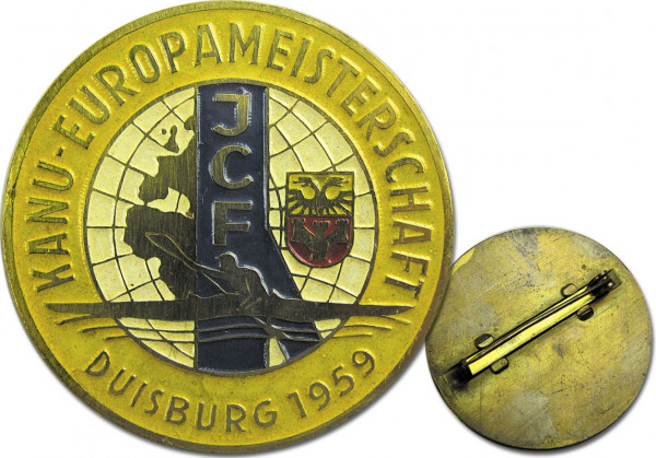European Canoe Championships 1959. Badge