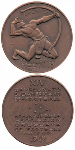 Campeonato Sudamericano 1942. Participation medal