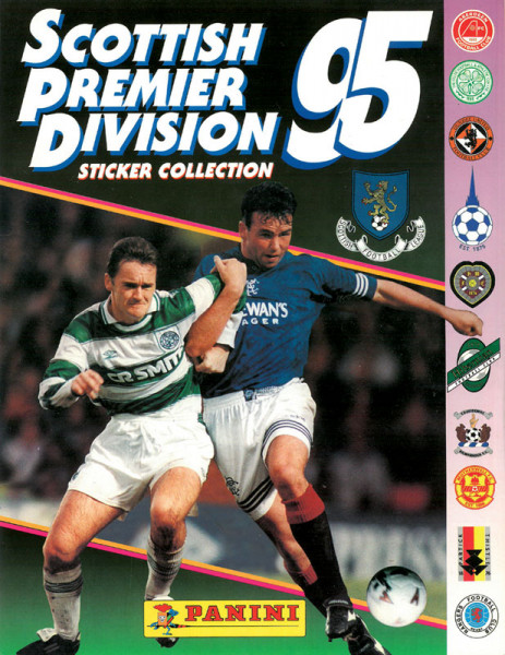 Scottish Premier Division '95. Sticker collection.