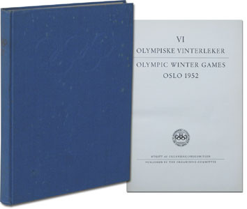 Oslo 1952. VI Olympic Winter Games. De VI Olympiske Vinterleker. Published by the Organising Committ