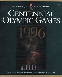 Olympiad. Centennial Olympic Games. Official souvenir program July 19-August 4,1996.