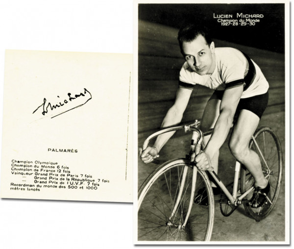 Michard, Lucien: Autograph Olympic Games Cycling 1924 France