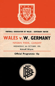 Wales - Deutschland 6.10.1976 in Cardiff