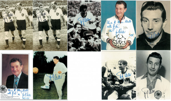 Walter, Fritz: World Cup 1954 Football Autograph Fritz Walter