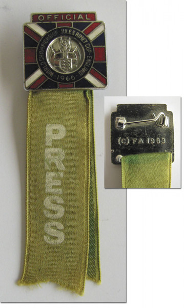 World Cup 1966 Official Participation Press Badge