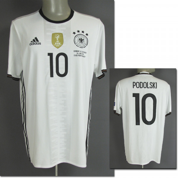 Lukas Podolski am 26.06.2016 gegen die Slowakei, DFB - Trikot 2016 EM