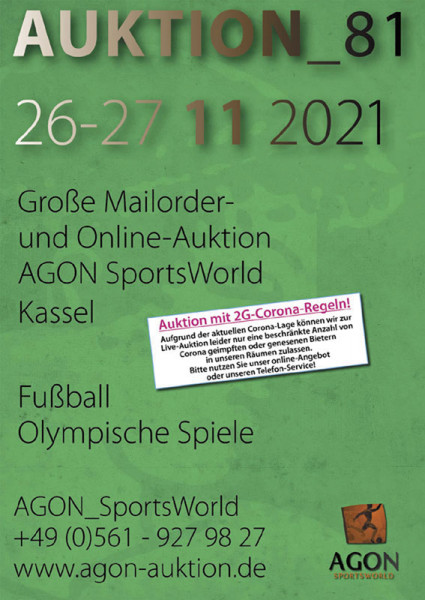 81. AGON Auktion: Auktions-Katalog: 81st AGON Live Auction Catalogue