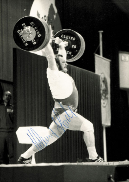 Losch, Helmut: Olympic Games Autograph 1976 Weightlifting GDR