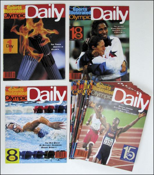 Sports Illustrated Olympic Daily No. 1-18 (komplett). Friday, July 19 1996 to Monday August 5. Offi