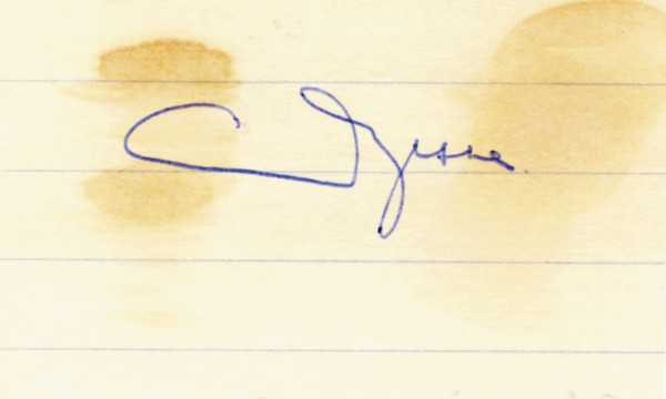 Dyrssen, Gustaf: Olympic Games 1920 - 1936 Autograph. G. Dyrssen