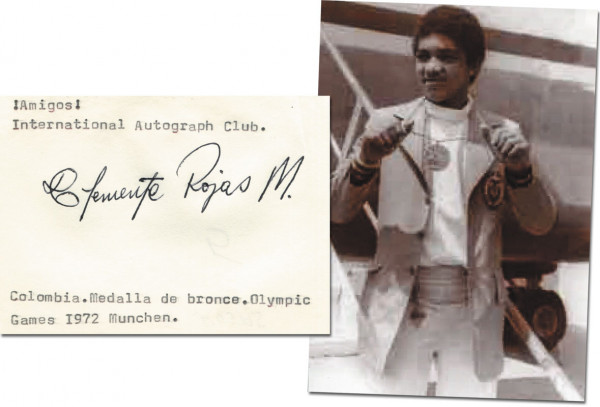 Rojas Pérez, Clemente: Olympic Games 1972 Autograph Boxing Columbia