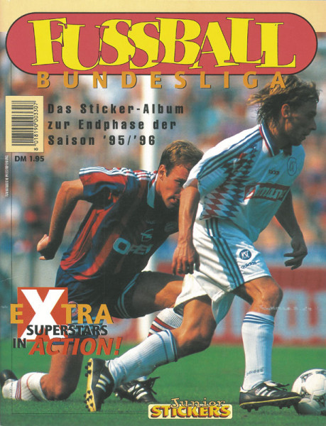 Fußball-Bundesliga. Das Sticker-Album zur Endphase der Saison '95/'96.