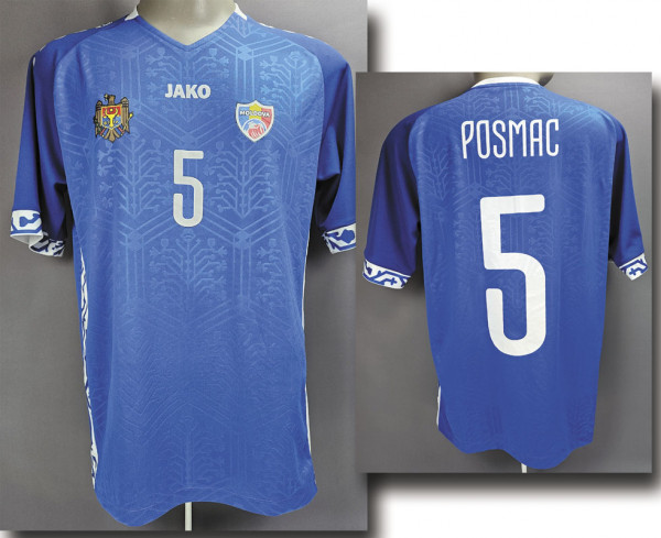 match worn football shirt Moldova 2023 Posmac