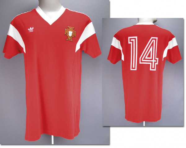match worn football shirt Portugal 1990