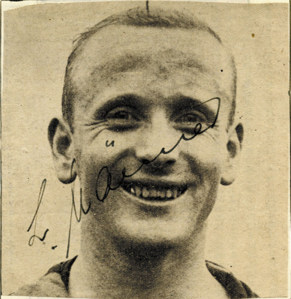 Männer, Ludwig: Autograph Football Germany. Ludwig Maenner