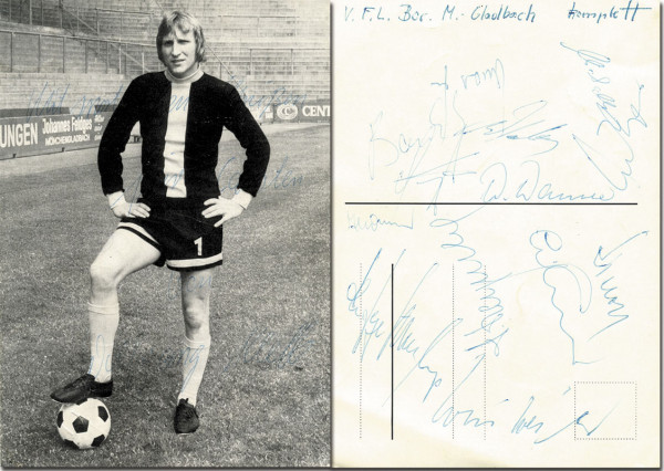 Mönchengladbach - 1975: S/W-Autogrammkarte von Wolfgang Kleff 9175