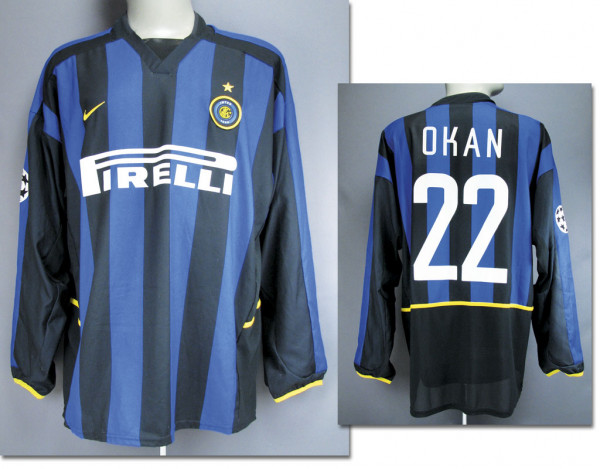 match worn football shirt Inter Milan 2002/2003