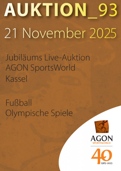 93. AGON Auktion: Auktions-Katalog: SportMemorabilia Live in Kassel