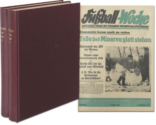 Fußball-Woche 1958 : Jg. Nr.1-52 komplett