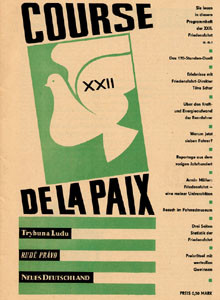 Course de la Paix. Programmheft der 22.Friedensfahrt 1969. (Neues Deutschland)