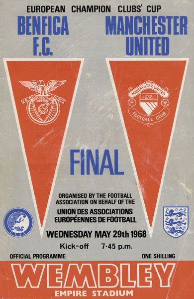 European Champions Club's Cup Finale: Benfica F.C. - Manchester United am 29.5.1968 im Wembley Stadi