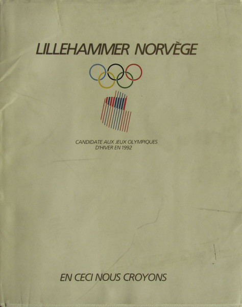 Lillehammer 1992 Candiate. Bewerbung für die XVI. Olympischen Winterspiele.