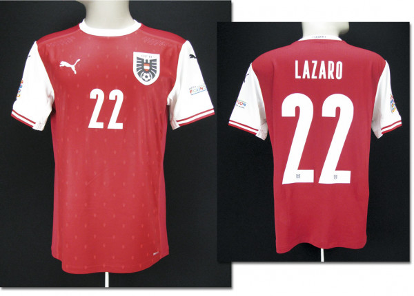 Valentino Lazaro, am 10.06.2022 gegen Frankreich, Österreich - Trikot 2022 Nations League