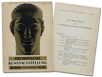 Olympischer Kunstwettbewerb. Katalog der Olympischen Kunstausstellung. Berlin 1936.