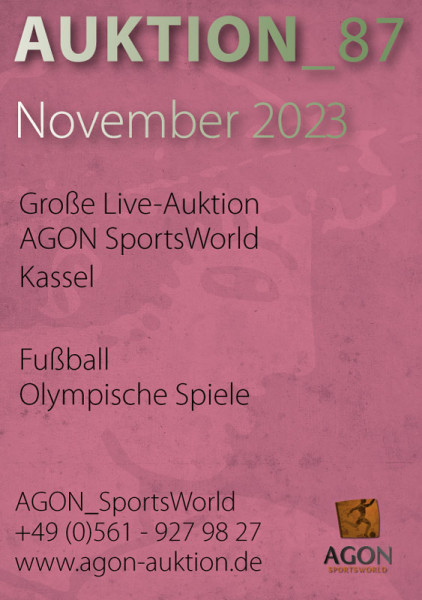 87. AGON Auktion: Auktions-Katalog: 87th AGON Live Auction Catalogue