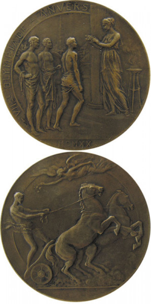 Olympic Games Anvers 1920. Participation Medal