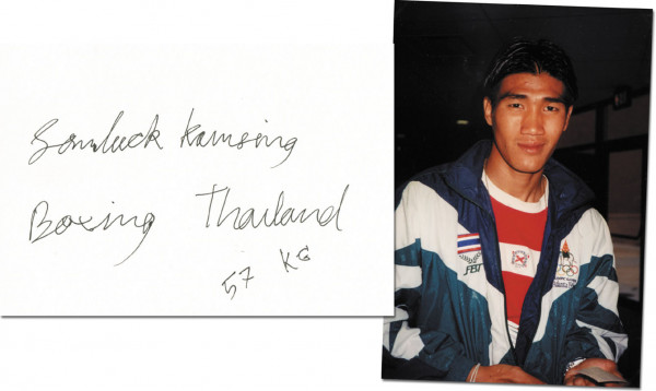 Kamsing, Somluck: Olympic Games 1996 Boxing Autograph Thailand
