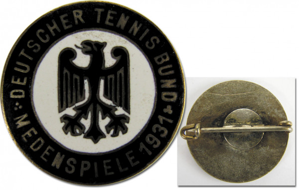 German Tennis 1931 champion Participation Pin