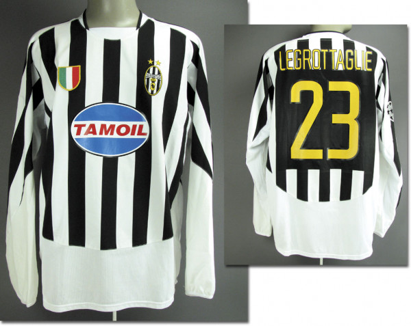 match worn football shirt Juventus Turin 2003/04