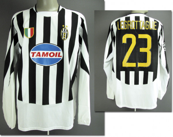 Nicola Legrottaglie, 9.03.2004 gegen La Coruna CL, Turin, Juventus - Trikot 2004