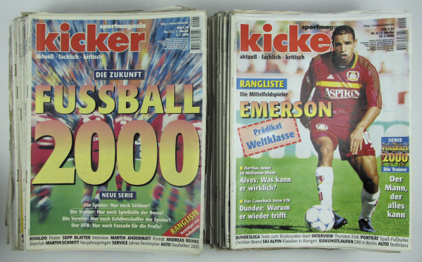 Kicker 2000 Mon. : Jg.: Nr.1/2-104/5 komplett