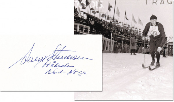 Stenersen, Sverre: Olympic Games 1956 Autograph Nordic Combination