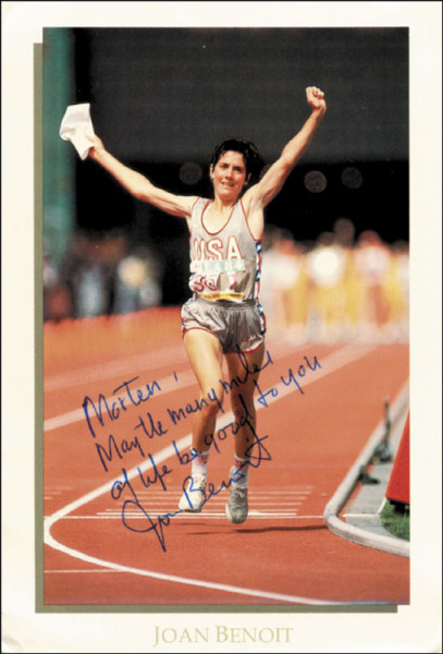 Benoit, Joan: Olympic Games 1984 Autograph Athletics USA