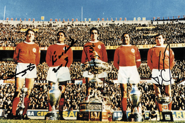 Lissabon, Benfica: Autograph Football Team Benfica Lissabon 1962
