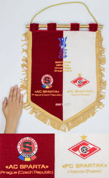 Orignal Spielwimpel vom FC Spartak Moscow. "2007/2, Moskau,Spartak - Spielwimpel 2007