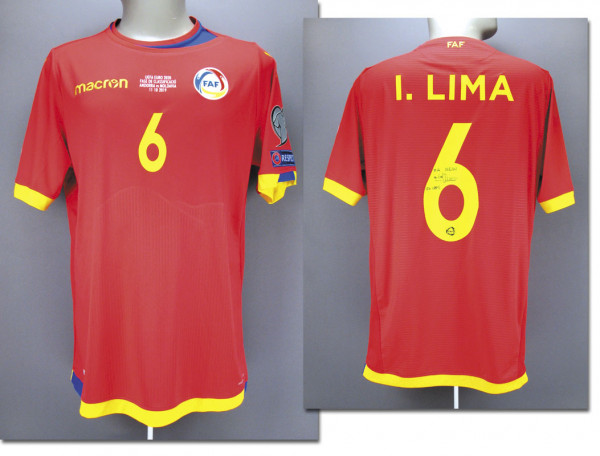 Ildefonso Lima am 11.10.2019 gegen Moldawien, Andorra - Trikot 2019 EM Qualifikation