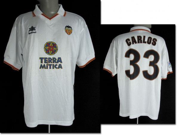 match worn football shirt FC Valencia 1998/99