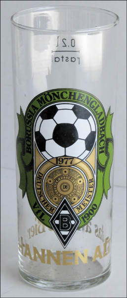 Borussia Moenchengladbach Beer Glass 1977
