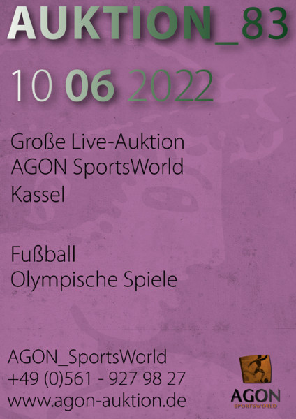 83. AGON Auktion: Auktions-Katalog: SportMemorabilia Live in Kassel