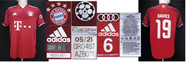 match worn football shirt Bayern Munich 2021/2022