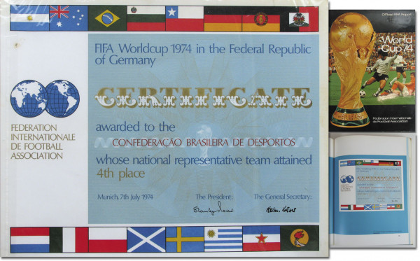 FIFA World Cup 1974 FIFA Winner diploma Unique